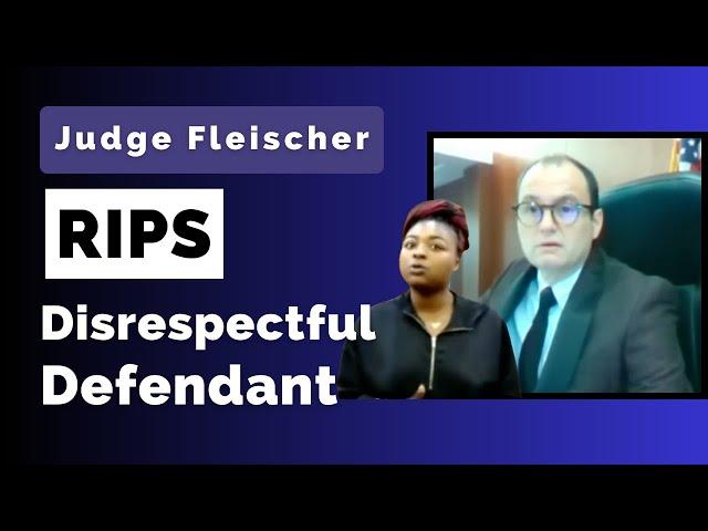 Judge Fleischer RIPS KAREN with BAD Attitude