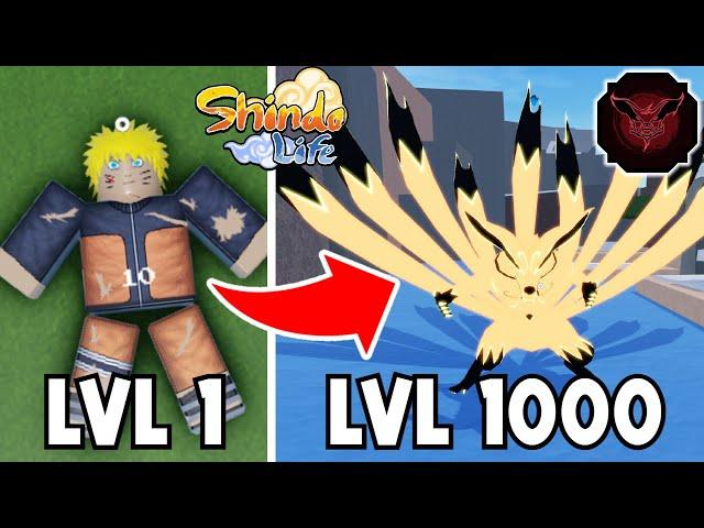 Shindo Life: Noob to Pro Using The New Getsuga Bloodline | Level 1 - 1000