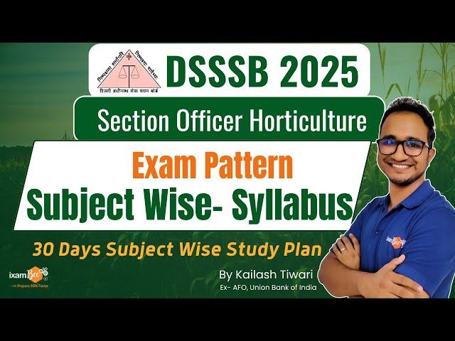 DSSSB 2024-25 | Exam Pattern, Syllabus & 30- Days Subject wise Study Plan|| BY Kailash Tiwari