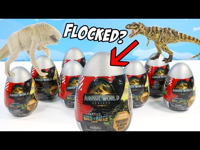 Jurassic World Rebirth Captivz Mini Dinosaur Egg Collection has a RARE Fluffy D-Rex?