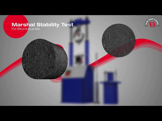 EIE Instruments | Marshal Stability Testing Machine | ASTM D6927, ASTM D1559 | BITUMINOUS MIX |