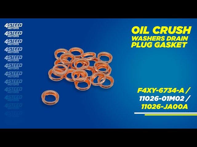 Oil Crush Washers Drain Plug Gasket F4XY-6734-A 11026-01M02 11026-JA00A