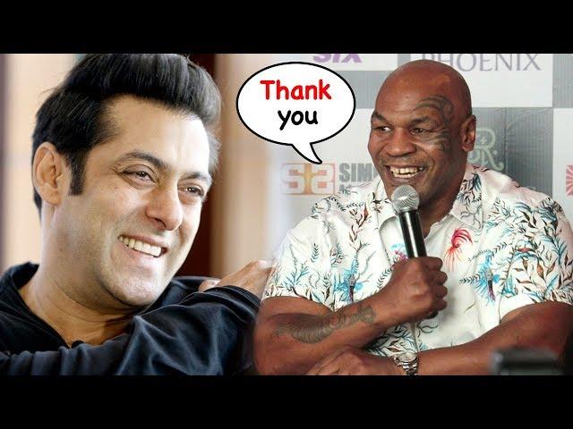 Mike Tyson Thanks Salman Khan For Sending his Personal Bodyguard SHERA For Protection