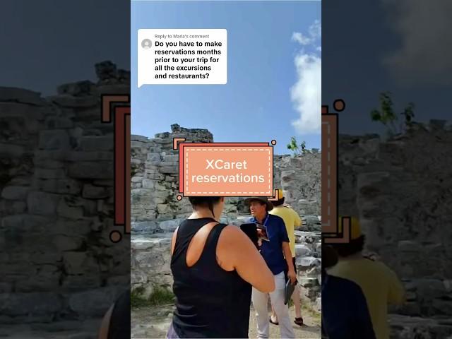Make those restaurant & excursion reservations to hoteles #xcaret in advance! #hotelxCaretarte