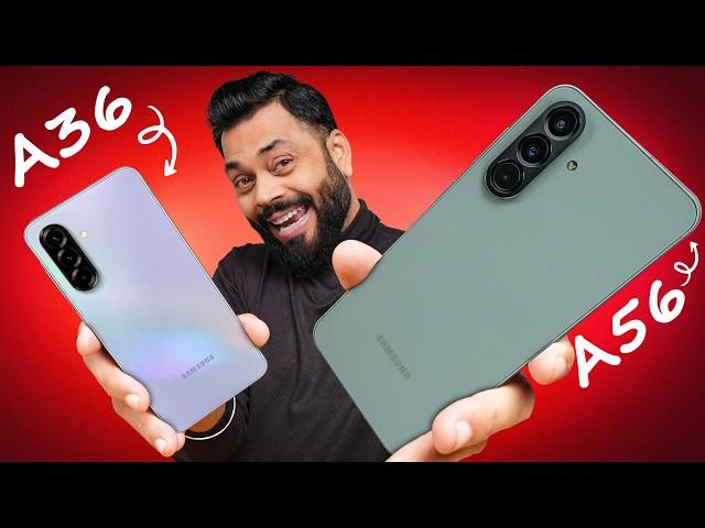 Samsung Galaxy A56 & A36 Unboxing & First Look  Exynos 1580, AI, 45W  & More