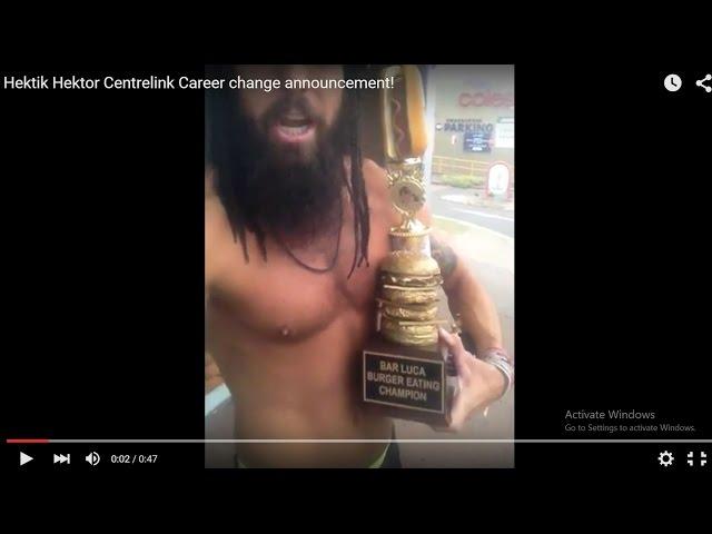 Hektik Hektor Centrelink Career change announcement!