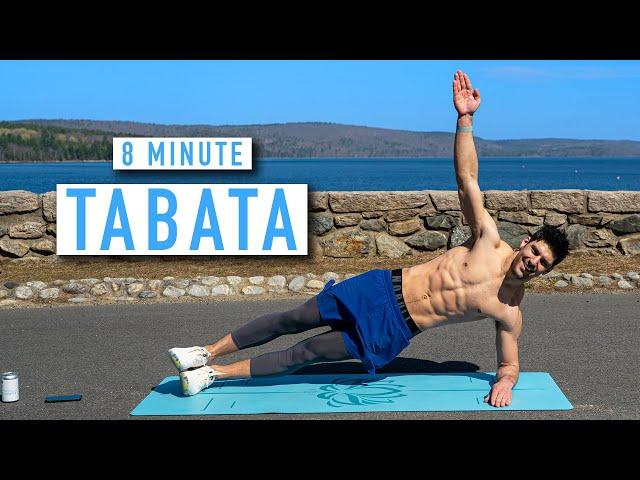 8 MINUTE TABATA WORKOUT - Full-Body - No Equipment (w/ Ash Crawford)