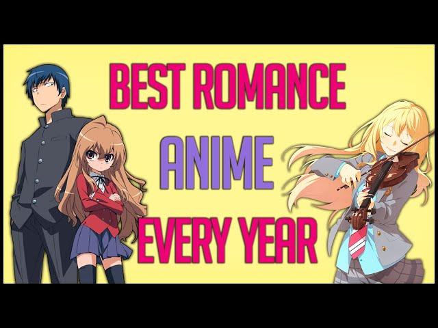 Best Romance Anime every year