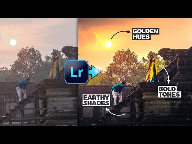 Use MASKS to Create GOLDEN TONES in Lightroom | Android | iOS