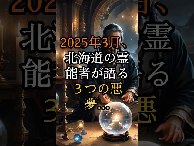 北海道の霊能者が2025年3月に日本を襲う３つの災いを予言…