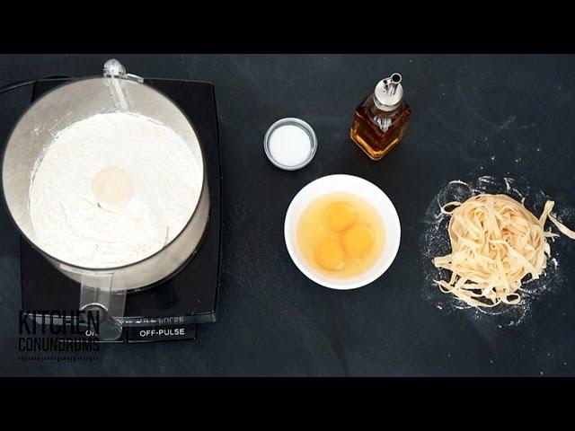 Homemade Pasta in a Food Processor - Kitchen Conundrums with Thomas Joseph