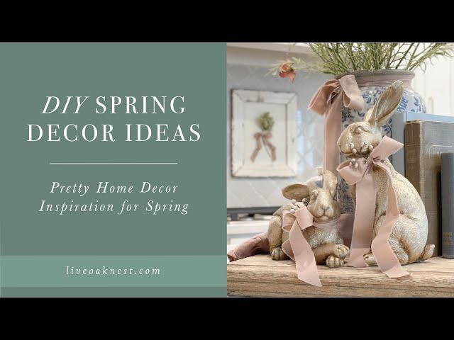 DIY Spring Decor Ideas, French Cottage Farmhouse Inspiration, Spring Craft Ideas