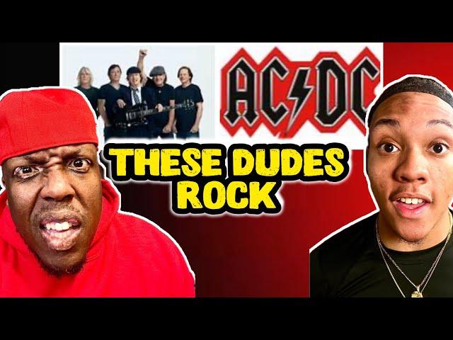 Platinum Ganster Rapper & Son (Baby Duke) FIRST time reaction to AC/DC Back in Black