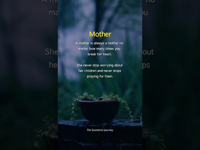 "Mother: A Love That Never Fades ️"#UnconditionalLove #MothersHeart #AlwaysCaring