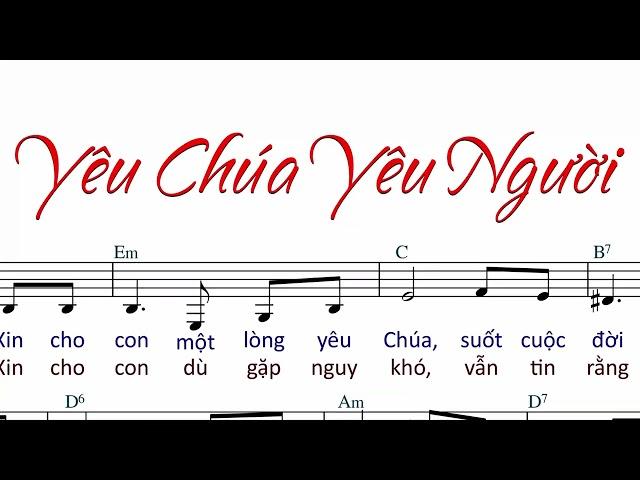 Yêu Chúa Yêu Người (tập hát) - FX Tin Yêu -  AnnaSaoMai