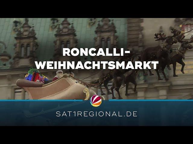 Roncalli-Weihnachtsmarkt am Hamburger Rathaus eröffnet