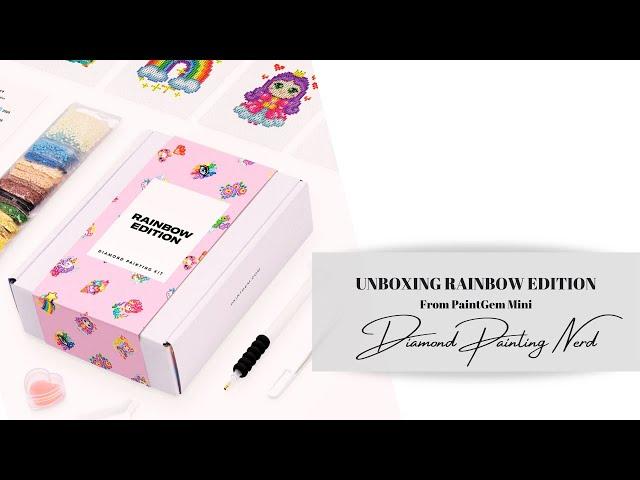 UNBOXING RAINBOW  EDITION  | PAINTGEM MINI | DIAMOND PAINTING NERD