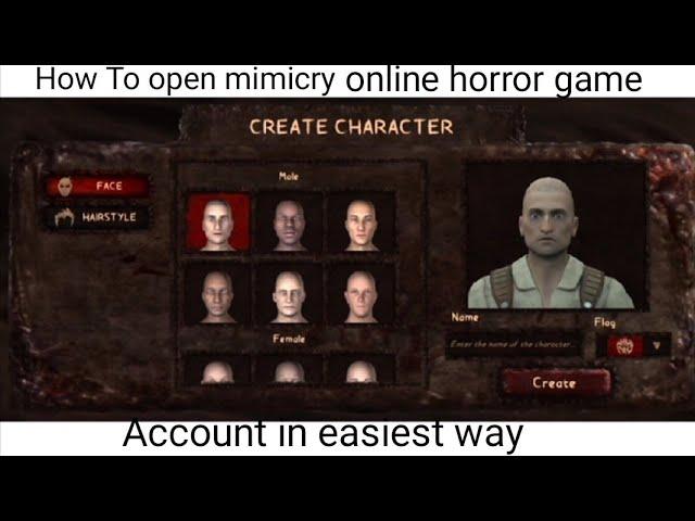 How To open Mimicry online horror game account Step by step in easiest way