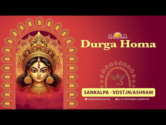 Durga Homa | 11 April 2025 | Live From VDS Bangalore Ashram