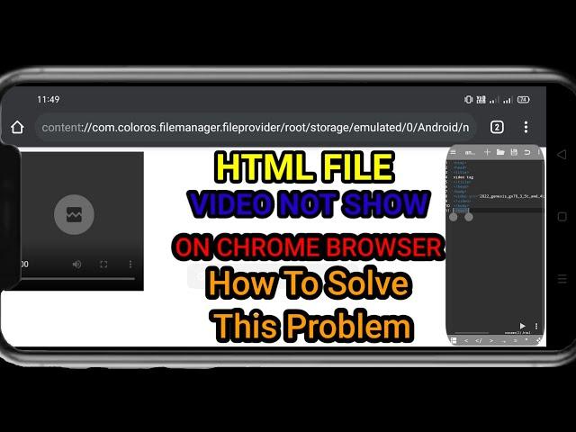 HTML FILE VIDEO NOT SHOW ON CHROME BROWSER 