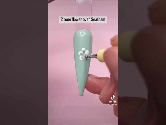 NAIL TUTORIAL  5 EASY Flower Nails Using Dotting Tools  #shorts #nailshorts #nailart #nails