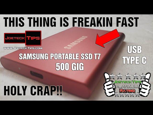 SAMSUNG T7 Portable SSD 500GB Review | JoeteckTips