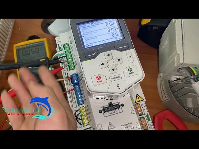 Wiring and setting inverter ACS580 Of ABB