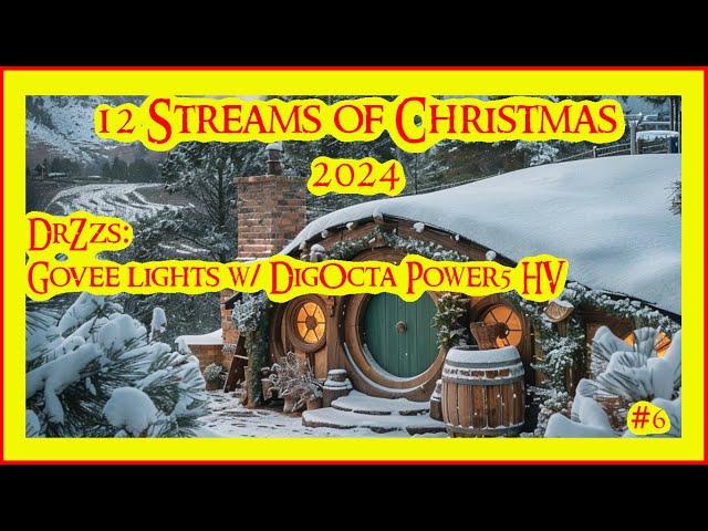 Govee Lights w/ DigOcta Power5Stream 6 of the 12 streams of Christmas