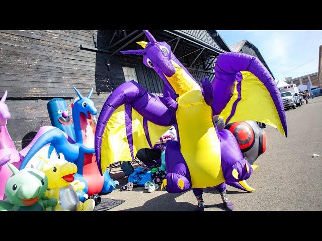 The Awesome Inflatable Costumes of Fernside Dragons!