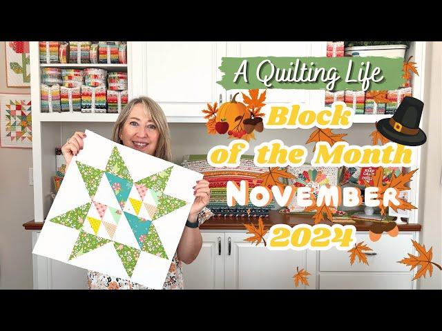 Quilt Block of the Month: November 2024 | A Quilting Life