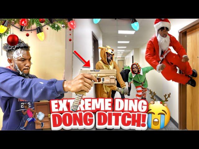 EXTREME DING DONG DITCH Part 12!! | COLLEGE EDITION *GONE WRONG*