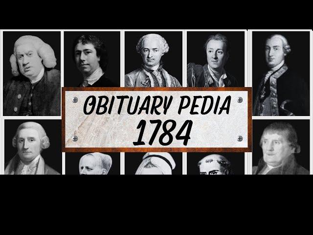 Famous People We've Lost in 1784 - Obituary in 1784