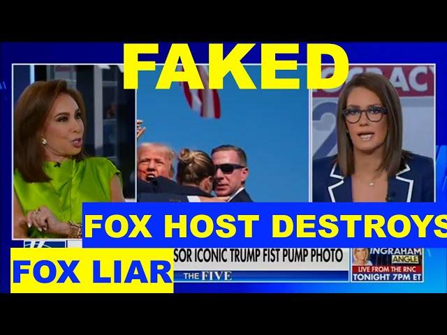 FOX HOST SHREDDED OVER DEMS Fake Trump moment bs