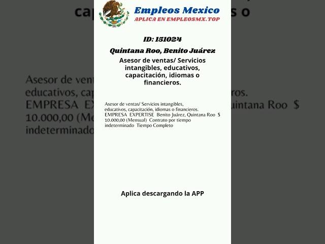 Bolsa de empleos Mexico Vacantes disponibles publicadas HOY