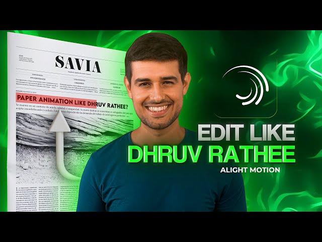 How to edit like dhruv rathee | Alight motion 