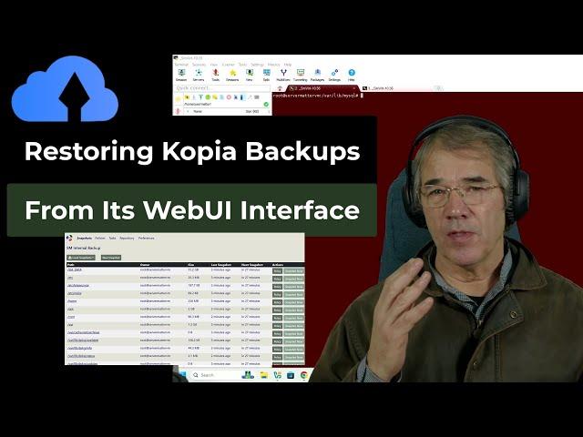 Kopia Backups - Restoring Your Data