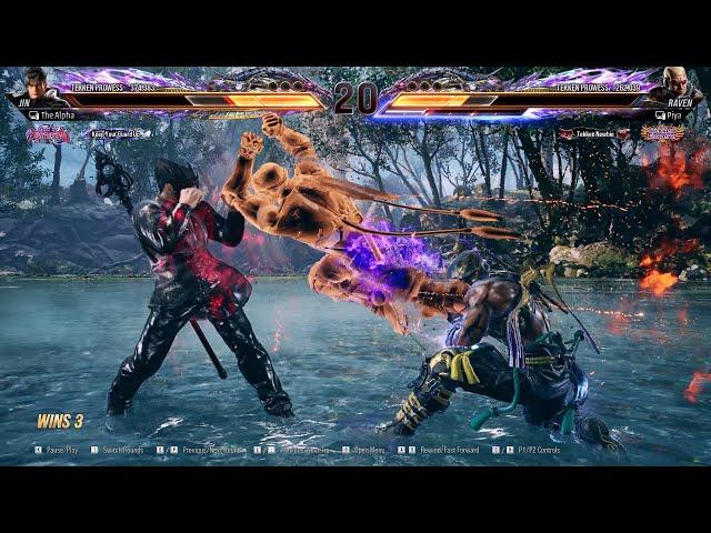 Tekken 8 Jin vs Raven | A Clash of Power, Skill & Strategy