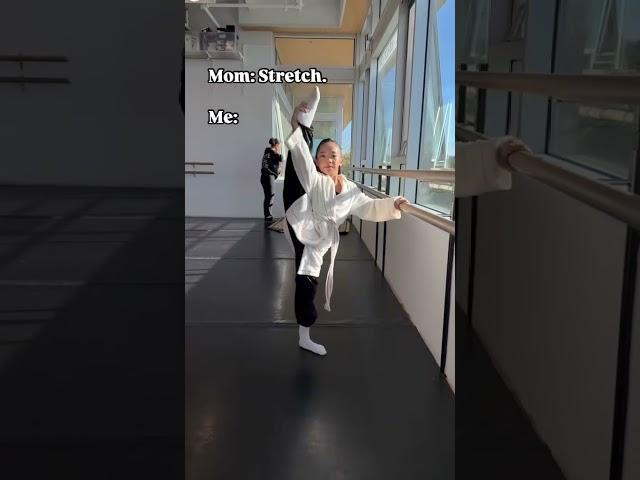 This girl never wants to stretch! Lol #dance #dancemoms #dancer #dancelife #daughter #dancers