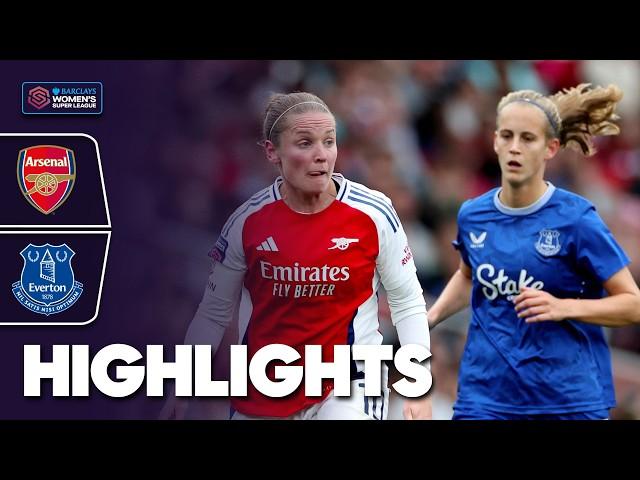 Everton Grab First Point of The Season | Arsenal v Everton Highlights | Barclays WSL 2024-25