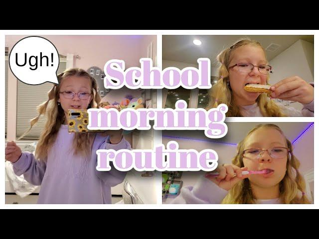 My School Morning Routine!  **Officially Leah**