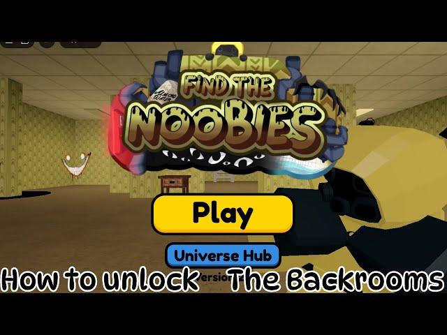 How to UNLOCK the BACKROOMS in Find The Noobie Morphs Roblox