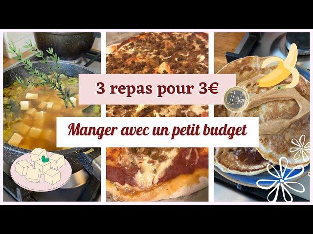 1€ par repas | Recettes pour Petit Budget ou Fin de mois Difficile