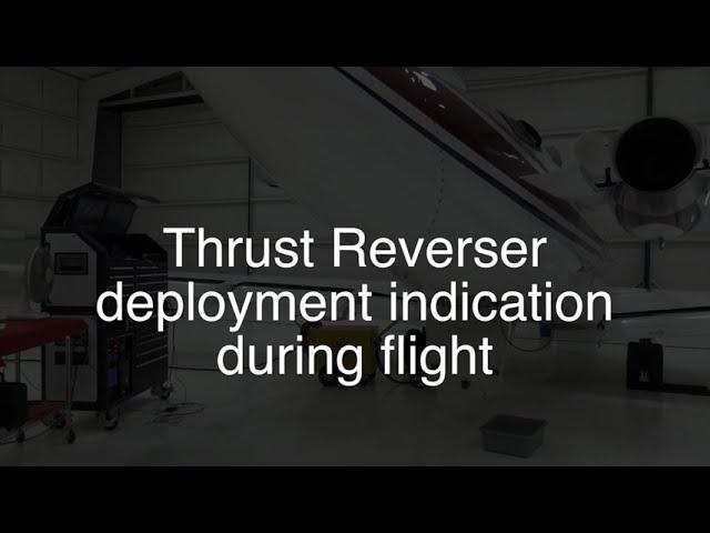 Thrust reverser deployed indication during flight