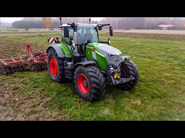  Prezentacja Fendt 728 Vario Profi+ Gen7 na Testy  Akcja Talerzowanie 7m 2024 Dron Raiffeisen 