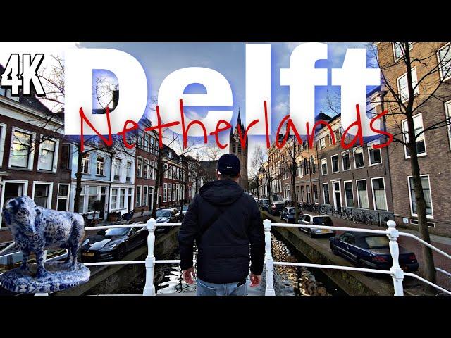 Delft Netherlands Walk Tour of the city center and canals