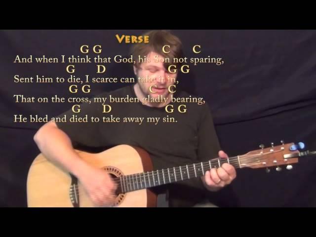 How Great Thou Art (Hymn) Strum Guitar Cover Lesson in G with Chords/Lyrics #howgreatthouart