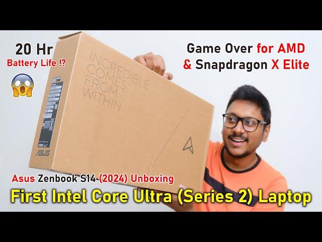 First Intel Core Ultra (Series 2) Laptop.. Asus Zenbook S14 OLED Unboxing & Review 