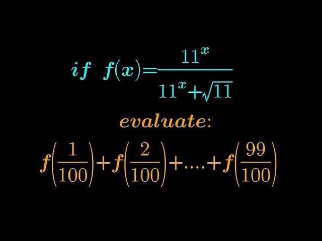 Evaluating series of a Function