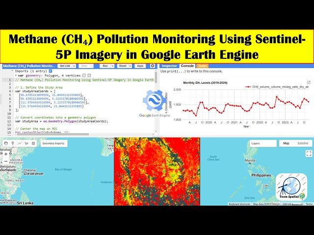 Methane (CH₄) Pollution Monitoring Using Sentinel-5P Imagery in Google Earth Engine