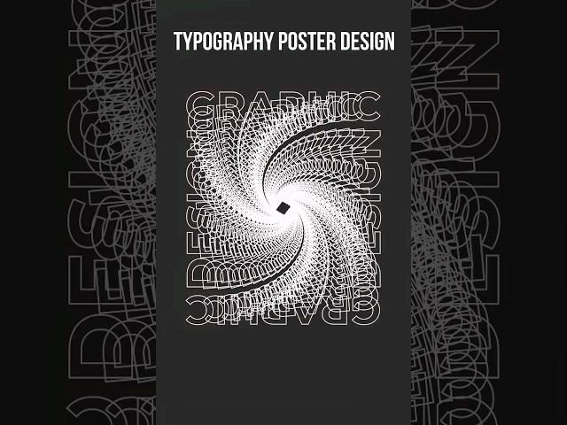 Typography Poster Design | Adobe Illustrator #shorts #ytshorts